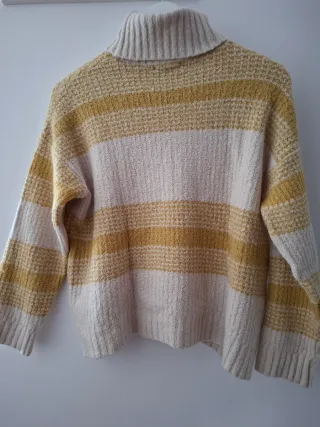 Jersey Brownie cuello alto rayas S