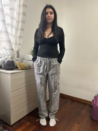 Pantaloni vintage a righe