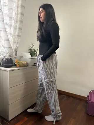 Pantaloni vintage a righe