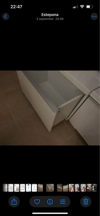 Mueble TV blanco madera