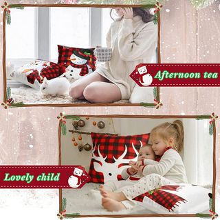 Pack 6 Fundas Cojín Navideñas 45x45 cm