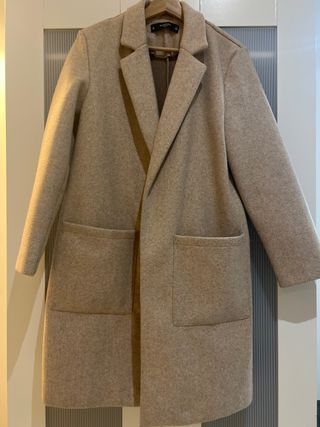 Abrigo Gabardina lefties Beige Talla M