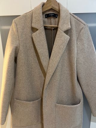 Abrigo Gabardina lefties Beige Talla M