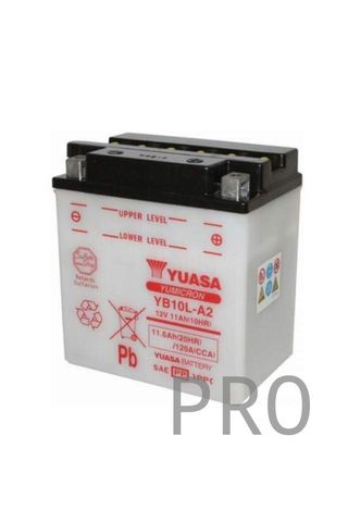 YUASA BATERIA YB10L-A2 abierto - sin ácido