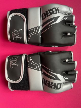 Guantes MMA NKL Negro y Plateado