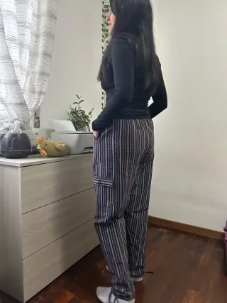 Pantaloni vintage a righe