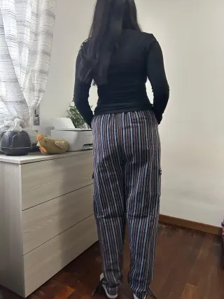 Pantaloni vintage a righe