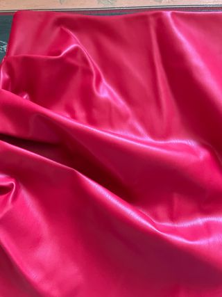 Gonna ecopelle rossa S Zara