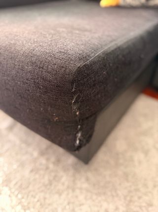 Sofá Chaiselongue 3 Plazas Negro