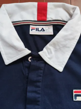 Fila Polo Enzo Heritage Taglia L uomo blu rosso