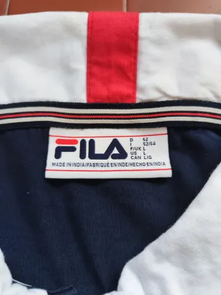 Fila Polo Enzo Heritage Taglia L uomo blu rosso