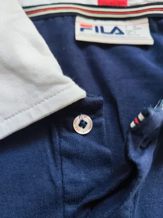 Fila Polo Enzo Heritage Taglia L uomo blu rosso