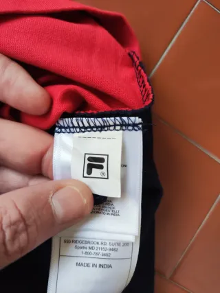 Fila Polo Enzo Heritage Taglia L uomo blu rosso