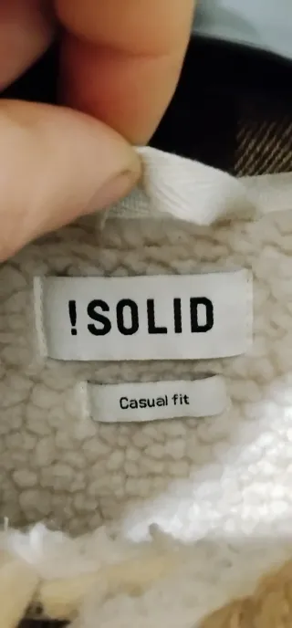 Giacca pile e lana !Solid taglia S