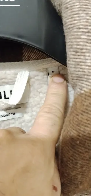 Giacca pile e lana !Solid taglia S