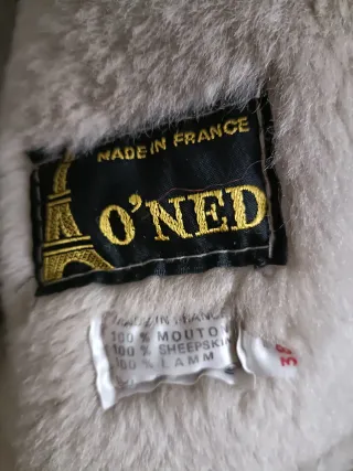 Chaqueta de piel mouton auténtica