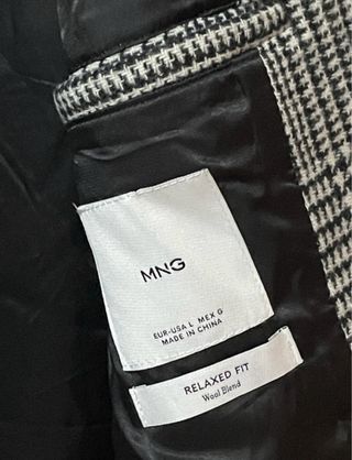 Abrigo Mango Clásico Vintage Gris