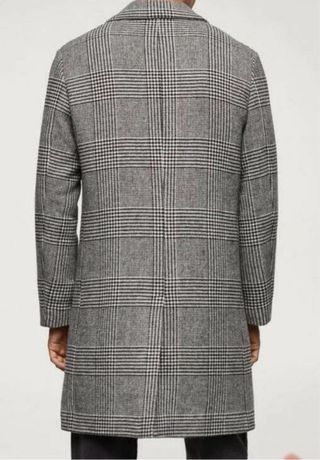 Abrigo Mango Clásico Vintage Gris