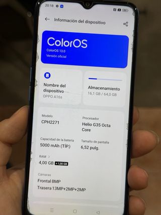 Oppo A16s Nero con accessori, 64 GB e 4 GB RAM