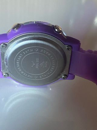 Reloj digital niña unicornios morado