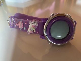 Reloj digital niña unicornios morado