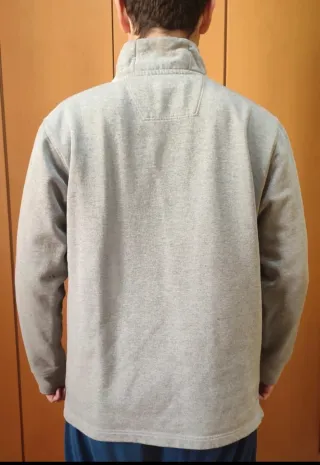 Sudadera MAINE cuello alto gris Talla M