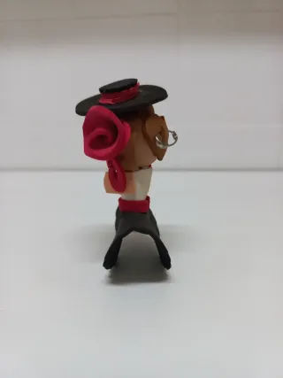 Broche Flamenca Negro y Rojo