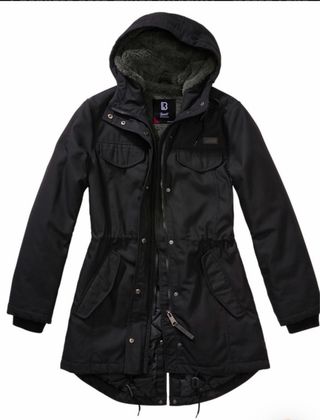 Parka Brandit Marsh Lake negra, nueva con etiqueta