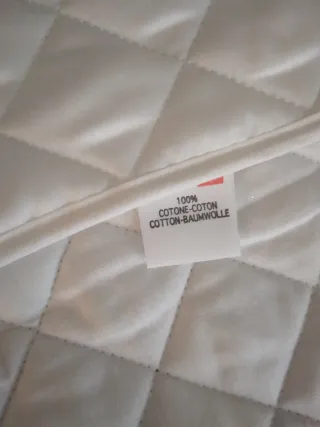 Beauty case in cotone e pizzo