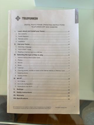 Telefunken Marco Digital Fotos 22.5x17.5 sin caja4
