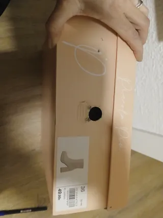 Botines Beige Tacón Plataforma