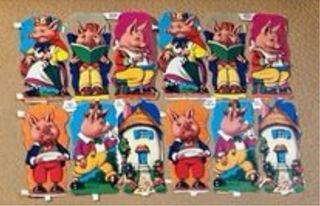 12 Cromos Cerditos de la Palma