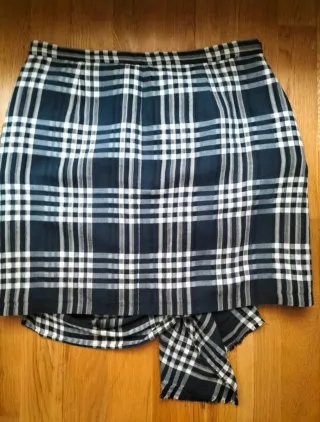 Minifalda Zara cuadros elegante