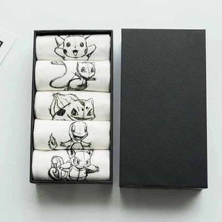 Calcetines cortos Pokemon Caja 5 Pares - Unisex