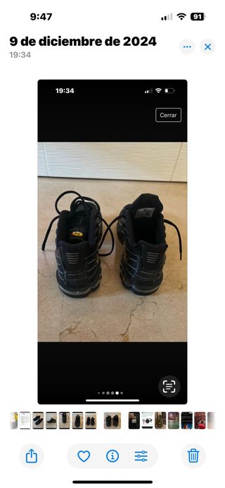 Zapatillas Nike Air Max Plus Negras Talla 39