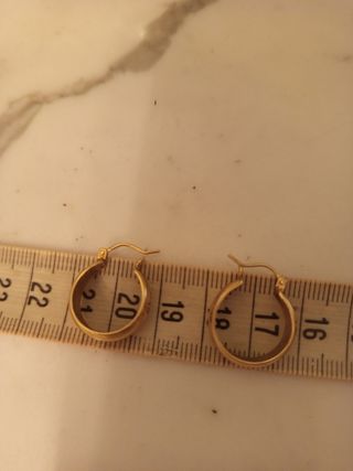 Aros Oro 18k, peso 4.78gr, nada negociable