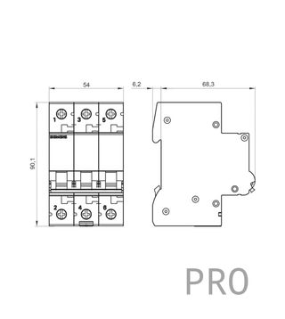 Interruptor automático magnetotérmico Siemens