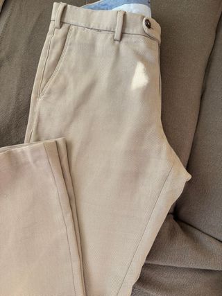 Pantalón Chino Massimo Dutti Talla L Beige