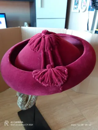 Sombrero Calañes Burdeos Talla 3 Mujer Ivan