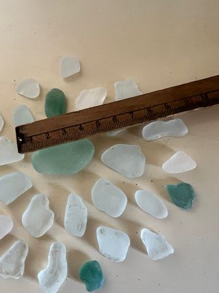 Vetri di mare bianchi e azzurri - lotto 15