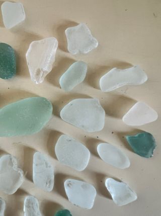 Vetri di mare bianchi e azzurri - lotto 15