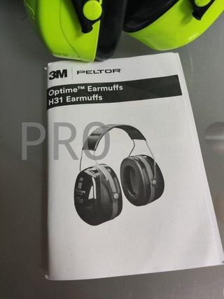 Orejeras de protección, 1 unidad/caja, verde