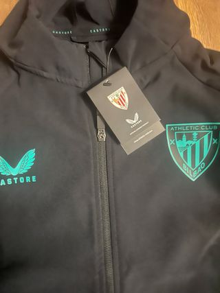 Chaqueta Athletic Club Bilbao Castore Negra y Turq