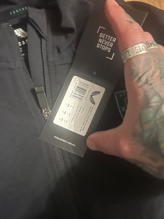 Chaqueta Athletic Club Bilbao Castore Negra y Turq