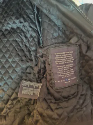 Chaqueta de cuero negra Talla L