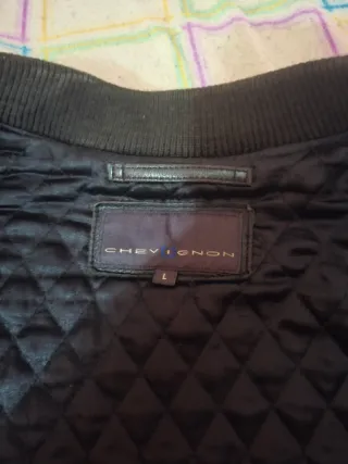 Chaqueta de cuero negra Talla L