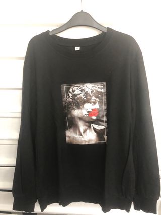 Sudadera Negra Shein Talla M