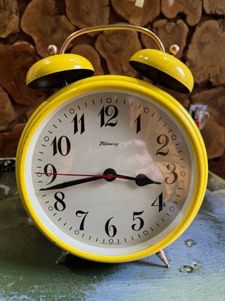 Reloj despertador amarillo Blessing West Germany
