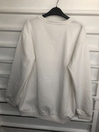 Sudadera Shein Blanca con Estampado