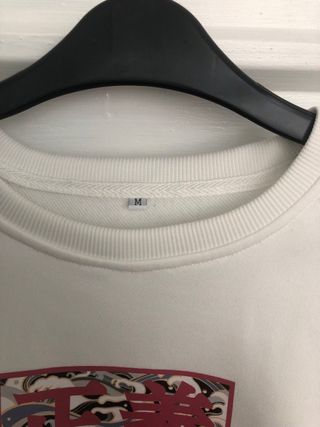 Sudadera Shein Blanca con Estampado